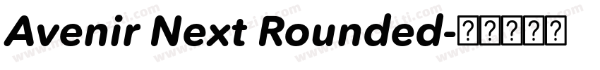 Avenir Next Rounded字体转换